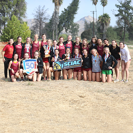 CMS Women’s Cross Country Dominates for 13th Straight SCIAC Title