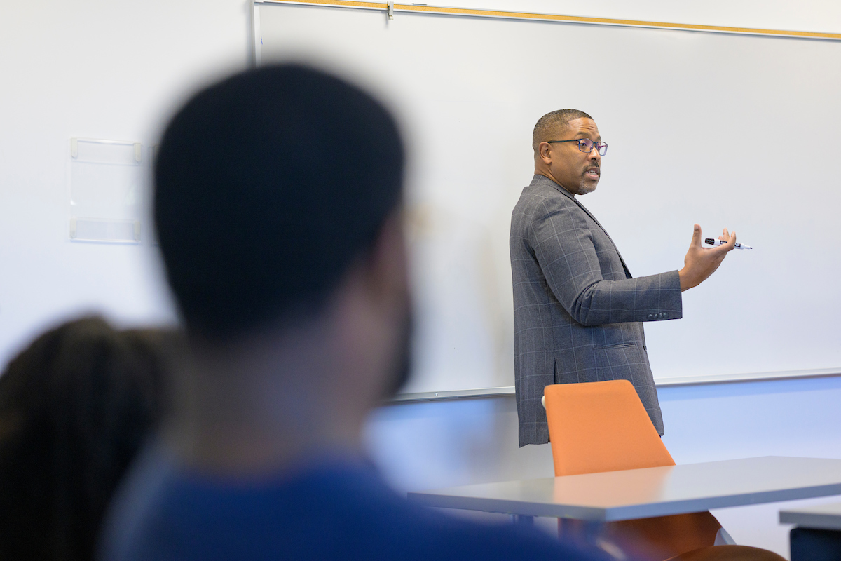 Classroom with Corey D. B. Walker.