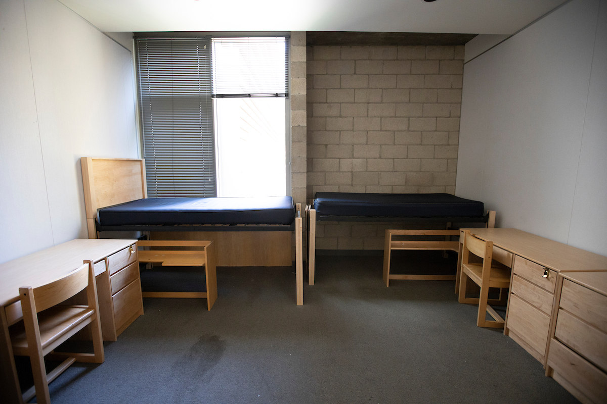 Interior of a Crown double dorm room.