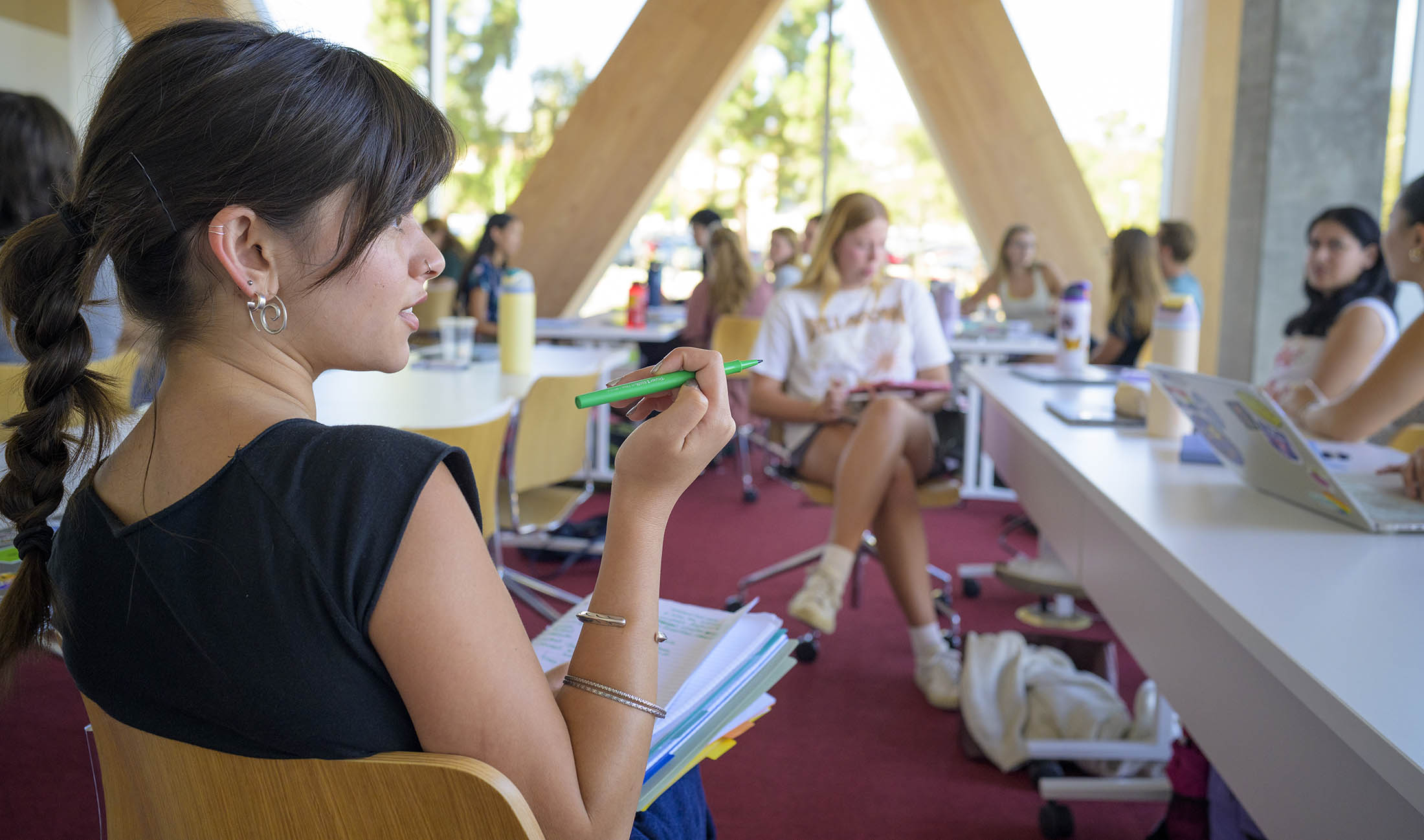 Students in class at the RDSC