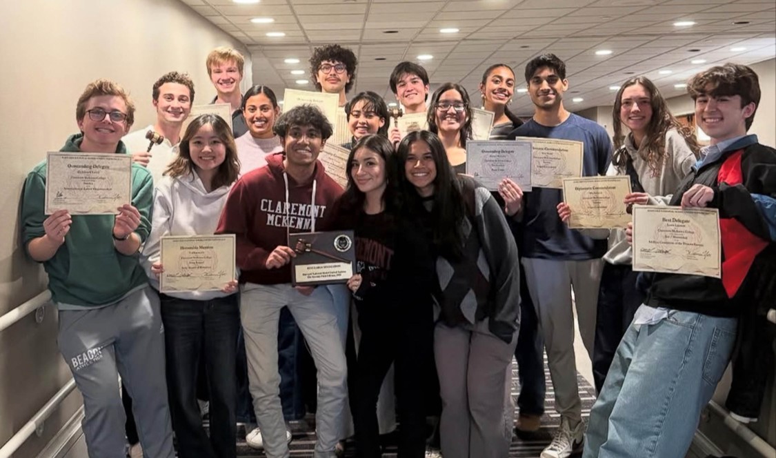 MUN group shot with certficates