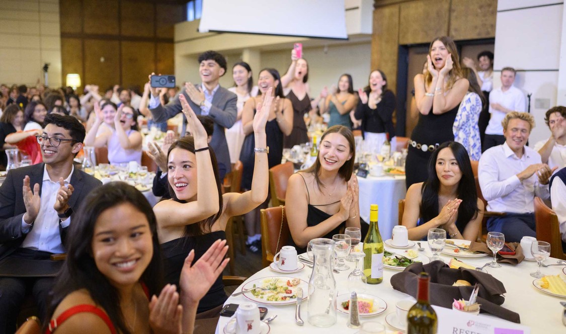 Group of students at the Senior Awards event