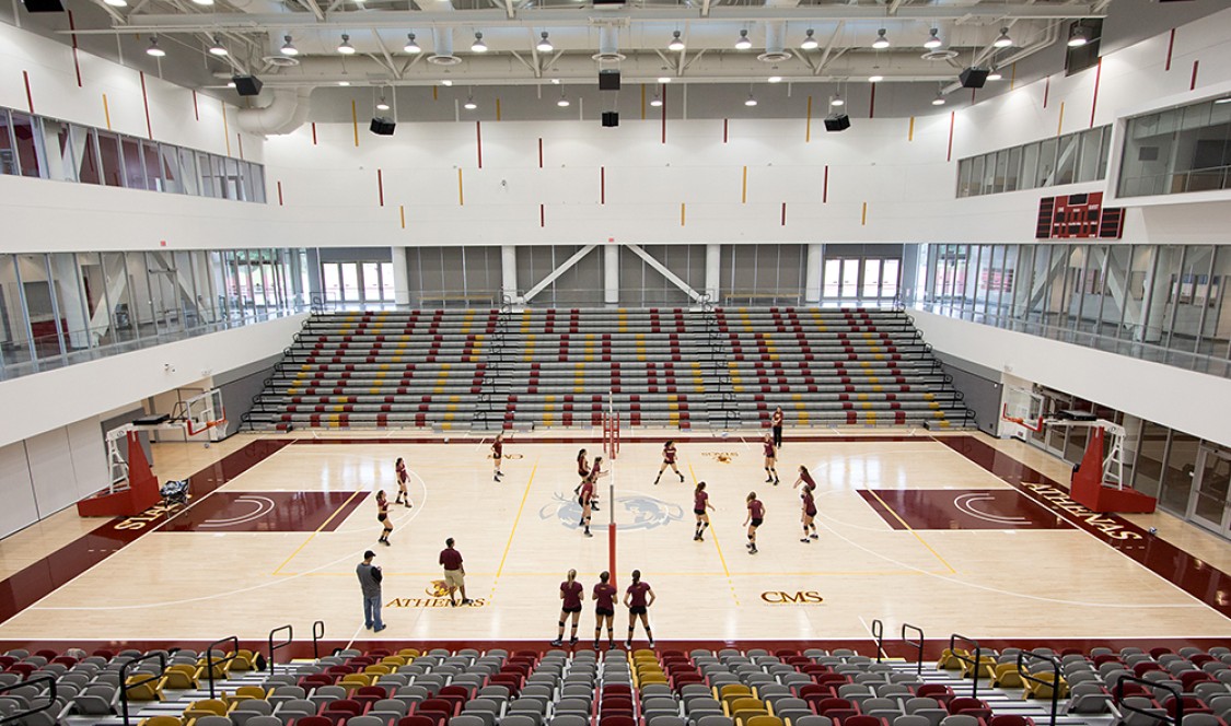 Main gym at Roberts Pavilion