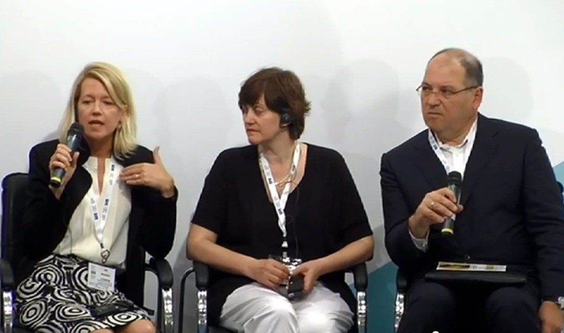 Prof. Wendy Lower with panelists