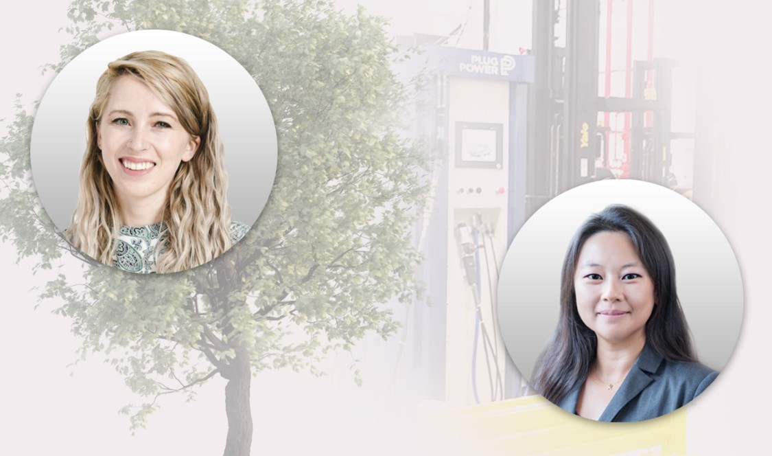 Photo collage of Maddie Hall '14 and Lydia (Yancan) Li '13