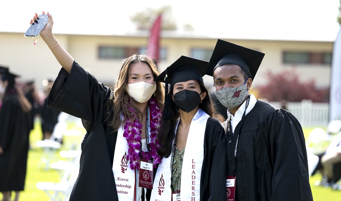 Group of CMC grads pose together for the camera