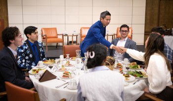 Scott Arasaki ’98 on panel at the Ath.