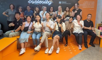 CMCers on a trip to Thailand, organized by the Keck Center for International and Strategic Studies.