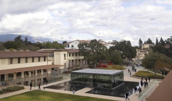 View of CMC campus looking towards the Massoud building