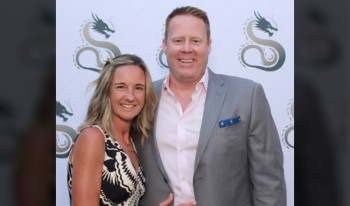 Josh Walter with his wife.