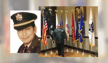 Collage with Jesse's during active duty and now.