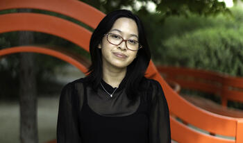 Desiree Galamgam ’26 on campus