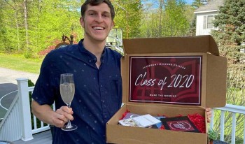 Max Kirsch '20 with Mark The Moment gift box