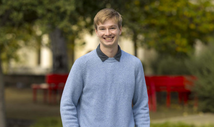 Samuel Johnson-Saeger on campus