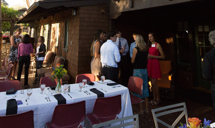 At the president's house