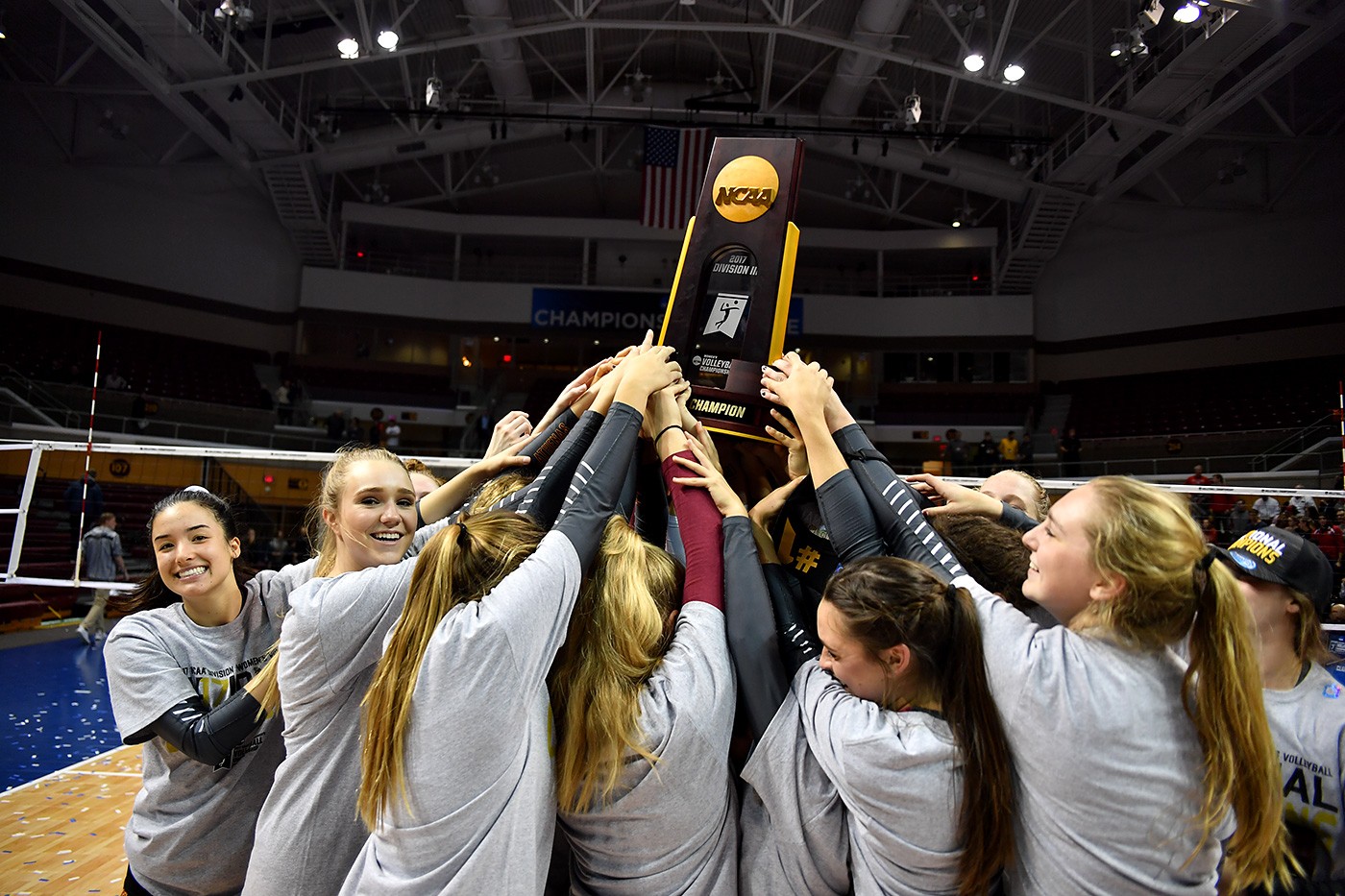 Athenas raise championship trophy