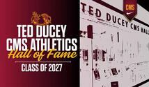 Ted Ducey CMS Athletics Hall of Fame graphic