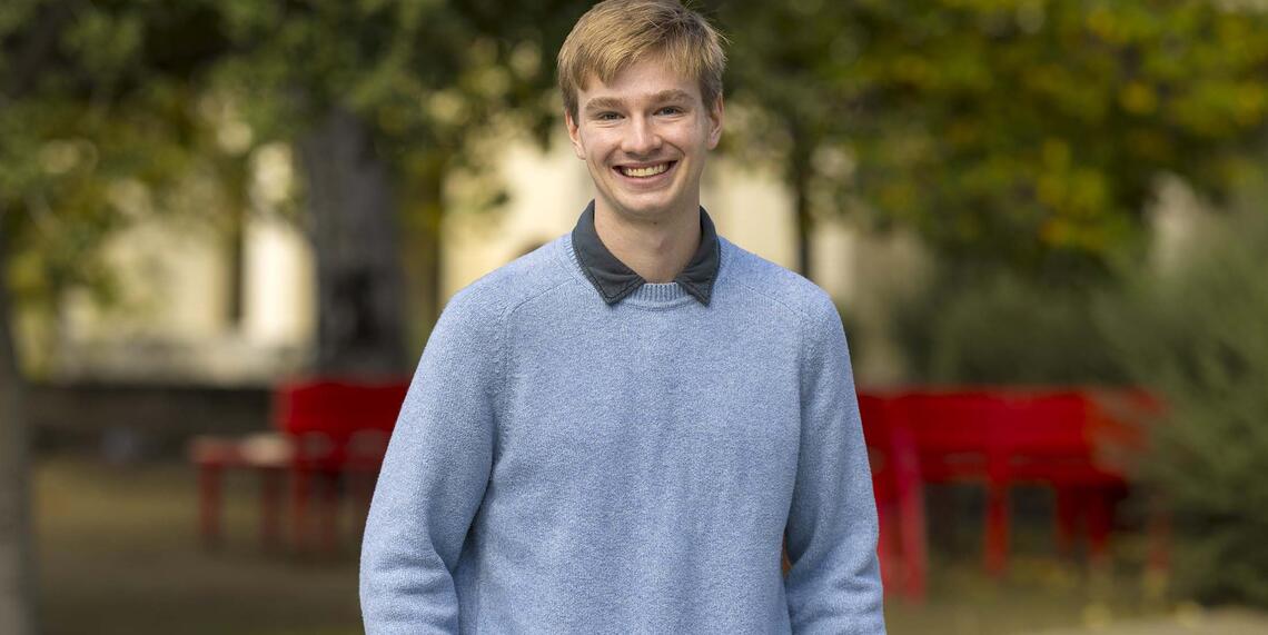 Samuel Johnson-Saeger on campus